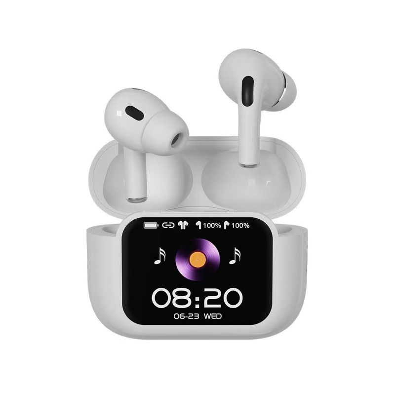 AI翻訳機能付きBluetoothイヤホン、多言語対応、フルカラー画面、ノイズキャンセリング、リアルタイム通訳、インイヤー型翻訳イヤホン、越境対応|undefined