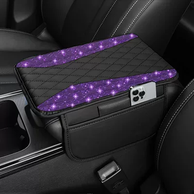 Feel, Car Accessories, Armrest box pad - purple-diamond