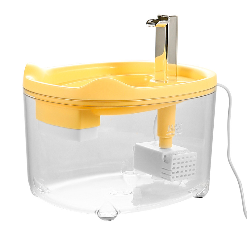 Original nuevo silencioso dispensador de agua para mascotas gato doble filtro de agua vivo dispensador automático de agua equipo de alimentación de agua inteligente