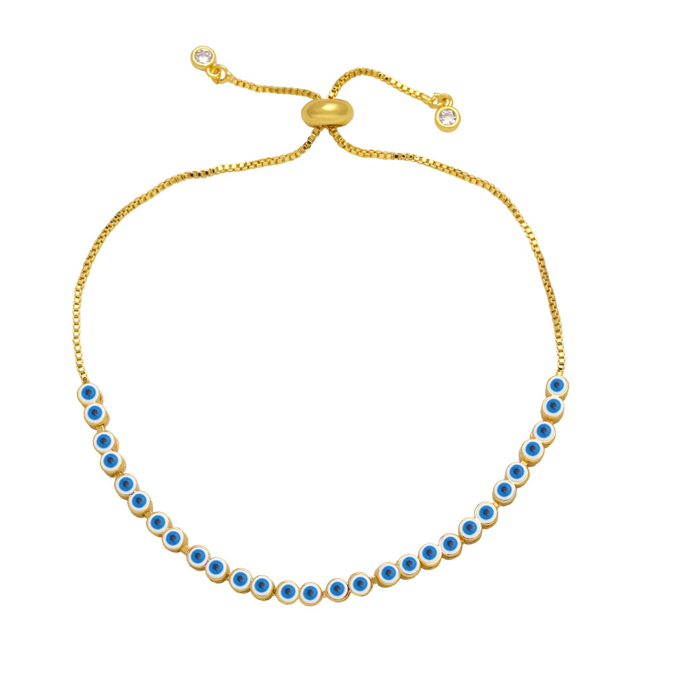 Fashion Devilu0027S Eye Copper Bracelets Enamel Copper Bracelets