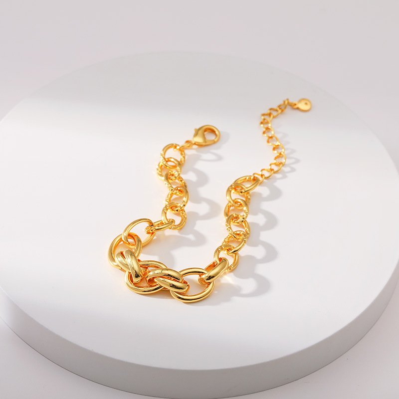 Elegant Geometric Copper Bracelets 1 Piece