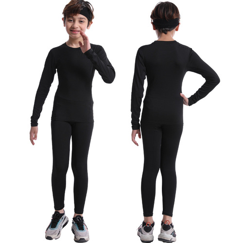 Children's tight training clothes, sports tights, elastic basketball football leggings, quick-drying pants, running fitness pants, summer