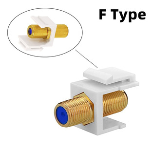 F head 28mm American standard keystonejack panel copper gold-plated British f head buckle RG6 coaxial connector