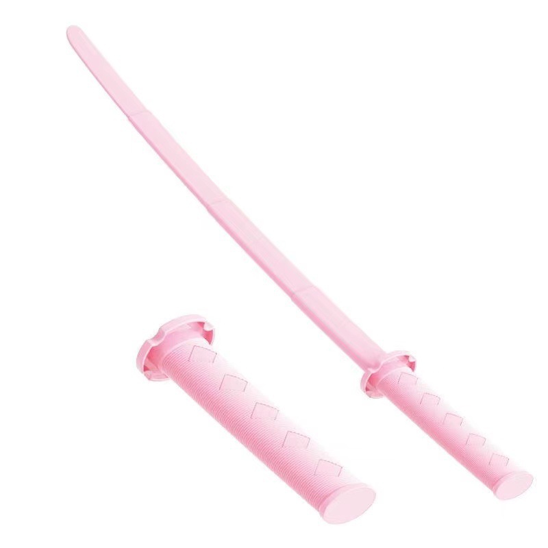 3D celebridad de la red gravedad telescópica katana cuchillo telescópico espada espiral rábano espada telescópica samurai hoja juguete Douyin mismo estilo