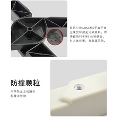 Host bracket home office desktop computer plastic storage rack removable pulley ABS base shelf wholesale