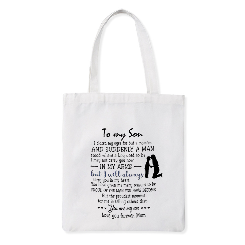 涂鸦帆布包学生单肩背包时尚日韩系简约时尚上班通勤帆布袋