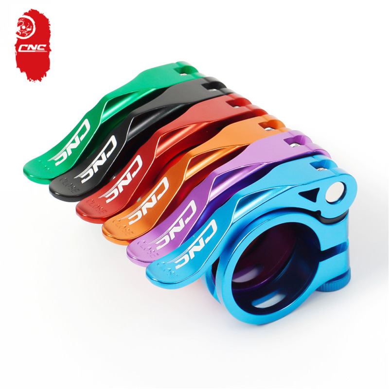 Cnc Road Mountain Bike Seat Tube Clamp 31.8mm Aluminum Alloy Seat Tube Clamp 34.9mm Quick Release Locking Seat Post