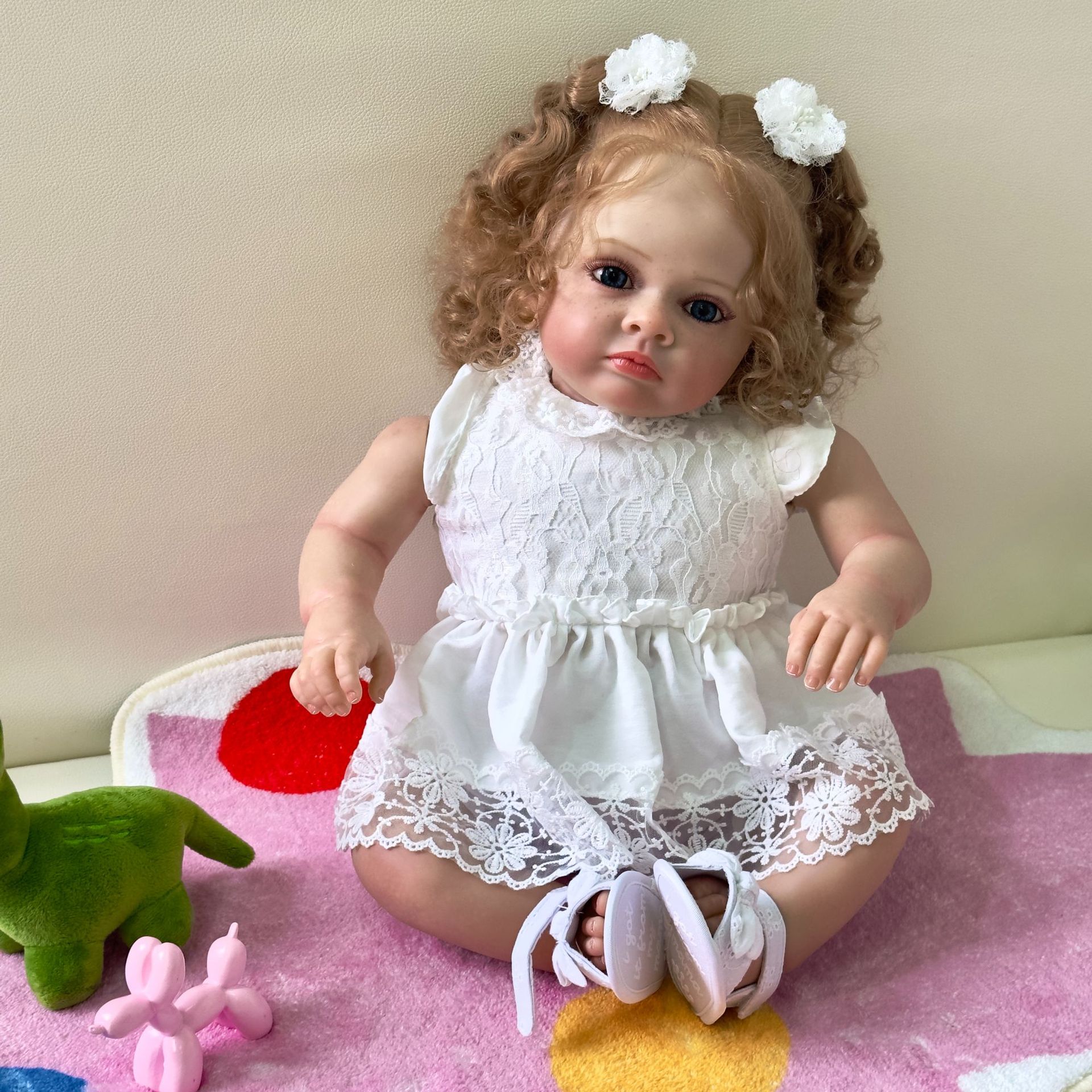 60cm simulación bebé renacido muñeca tutti sangre venosa seda visible transfronteriza e-commerce suministro de una sola pieza de entrega