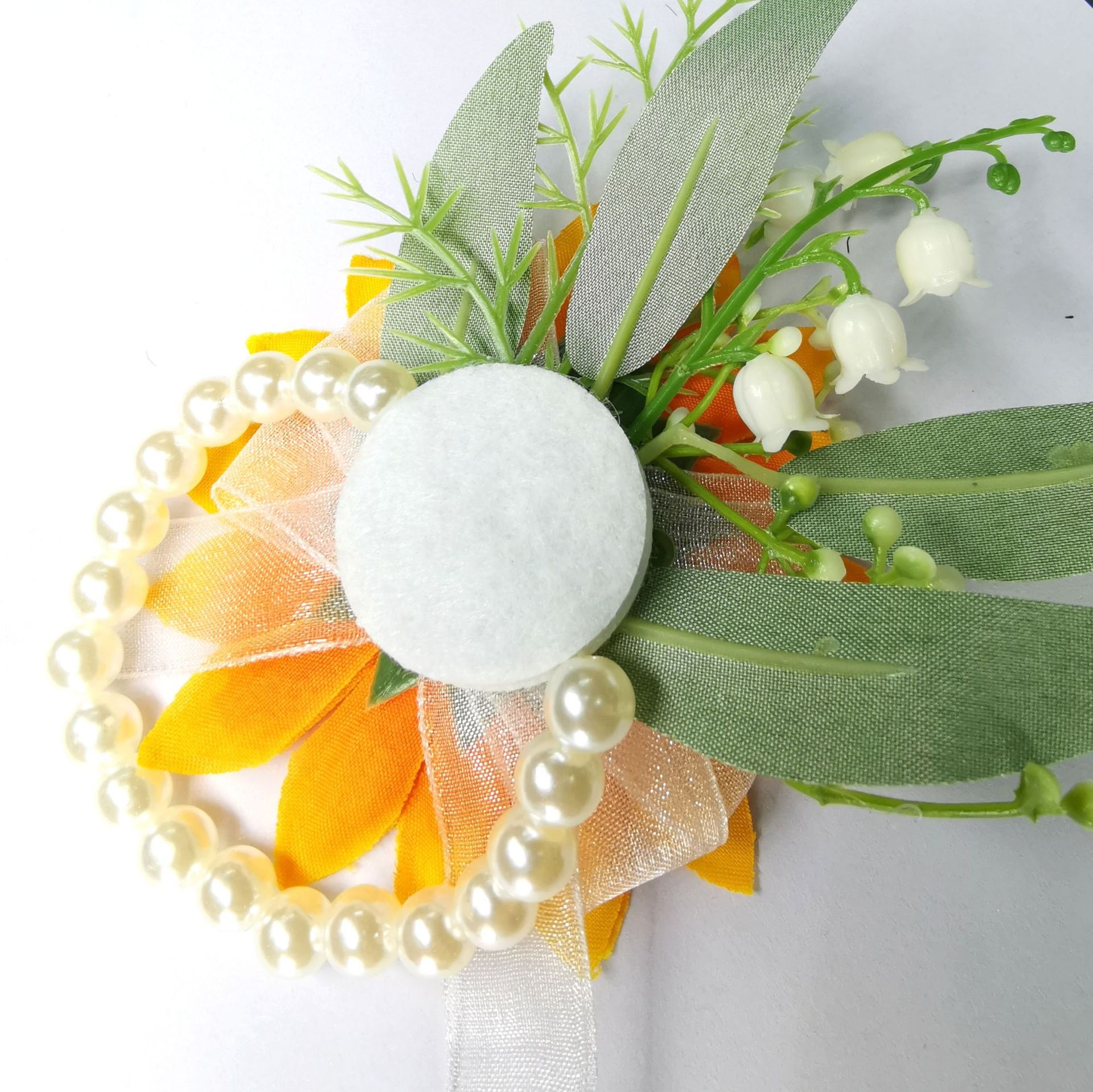 亞馬遜熱銷仿真結(jié)婚胸花手腕花伴娘伴郎婚禮胸花迎賓嘉賓森系襟花