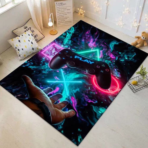 Amazon Cross-border Game Machine Carpet, Game Controller Mat Cartoon Bedroom Children's Carpet, Can be drop shipped