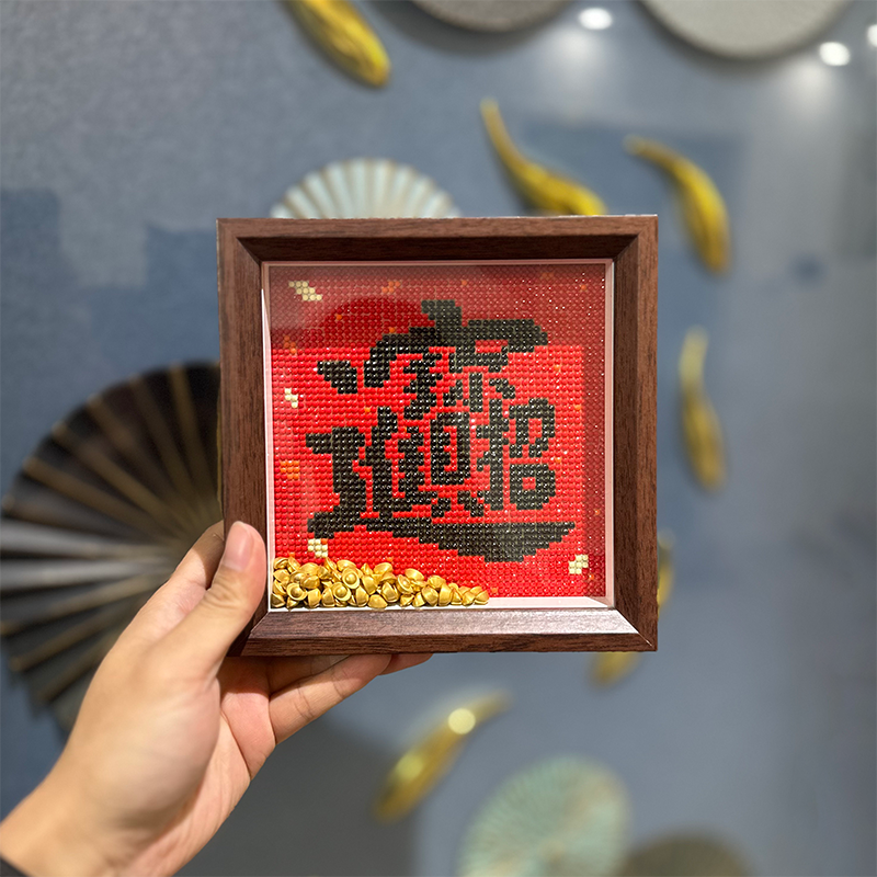 ✅ Framed Real Glass with Ingot Diamond Painting 2025 New Model Jinbao Handmade DIY Diamond Stickers Diamond Embroidery