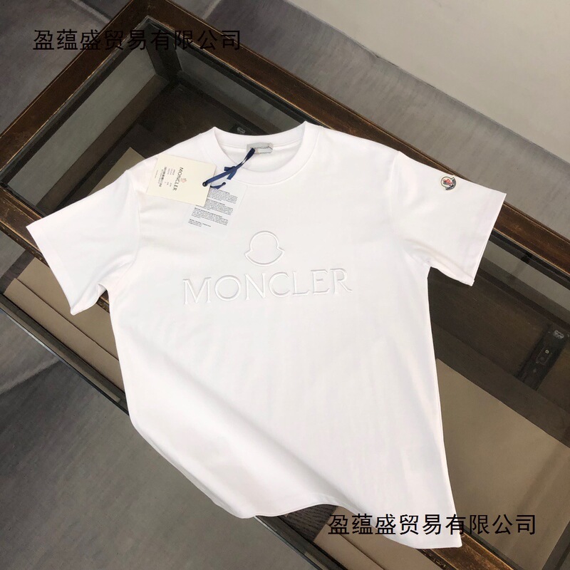 2025 Original Cross-Border New Model Moncler Men's Short-Sleeve Round-Neck Embroidered T-Shirt Versatile Men's Base Shirt 2025 Original Cross-Border New Model Moncler Men's Short-Sleeve Round-Neck Embroidered T-Shirt Versatile Men's Base Shirt