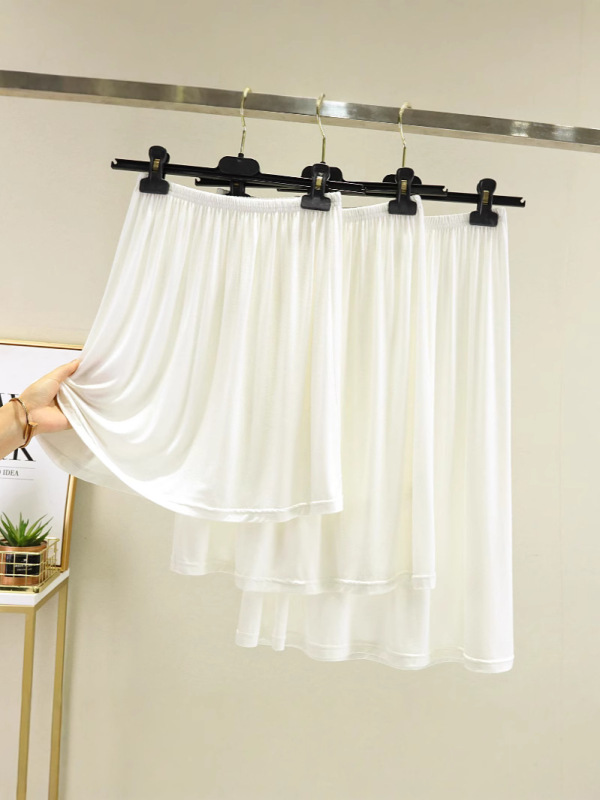 外国貿易の新しい女性用裏地付きボトムスカート、夏用ショートスカート、露出防止スカート、透け防止スカート、屋外で着用できるホームスカート|undefined