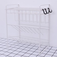 加厚碳钢铁艺厨房置物架多层多功能收纳架免打孔 厨房用品整理架