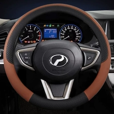 Steering wheel cover – steering wheel cover - 113-coffee-color-38cm