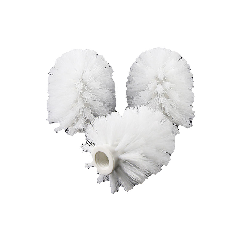 Cabeza de reemplazo del cepillo de inodoro Los accesorios del cabezal del cepillo del cepillo del inodoro doméstico se adaptan a la rosca gruesa y fina con una apertura de 1,5-2,0 cm