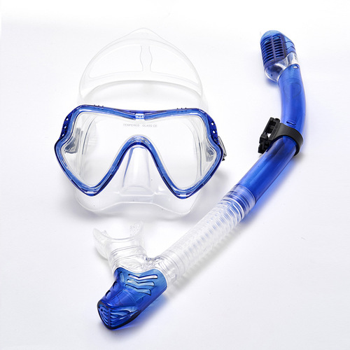 Dry snorkel diving mask for men and women, silicone swimming mask, full dry snorkeling set