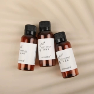 厂家定制酒店用品民宿浴场一次性白茶洗发露沐浴露护发素30ml批发