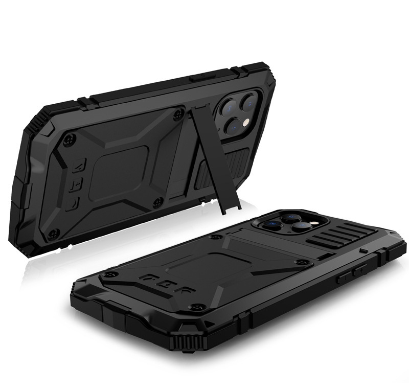 Heißer verkauf Samsung S21 drei proof stand anti drop telefon Apple 14/15Pro metall schutzhülle_voghion.com