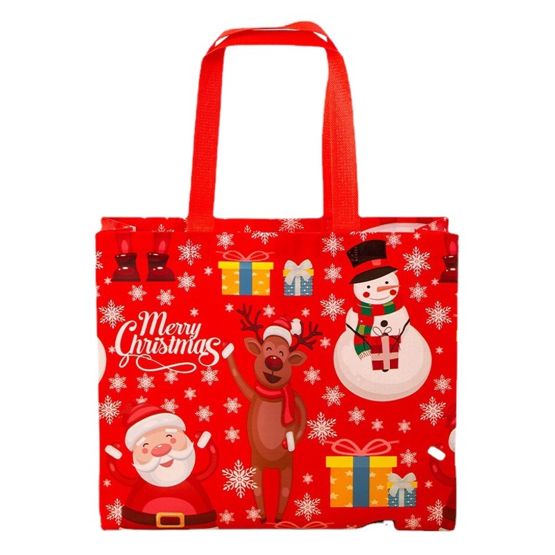 Logotipo mayorista de bolsas de regalo no tejidas no tejidas estampadas con bolsa no tejida en caliente