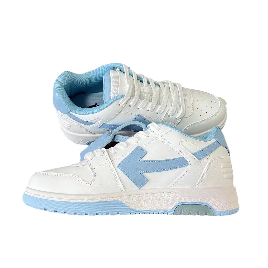 23 verano otoño marca de moda pareja zapatillas hombres Panda blanco zapatos ow cuero transpirable low Top Sneaker