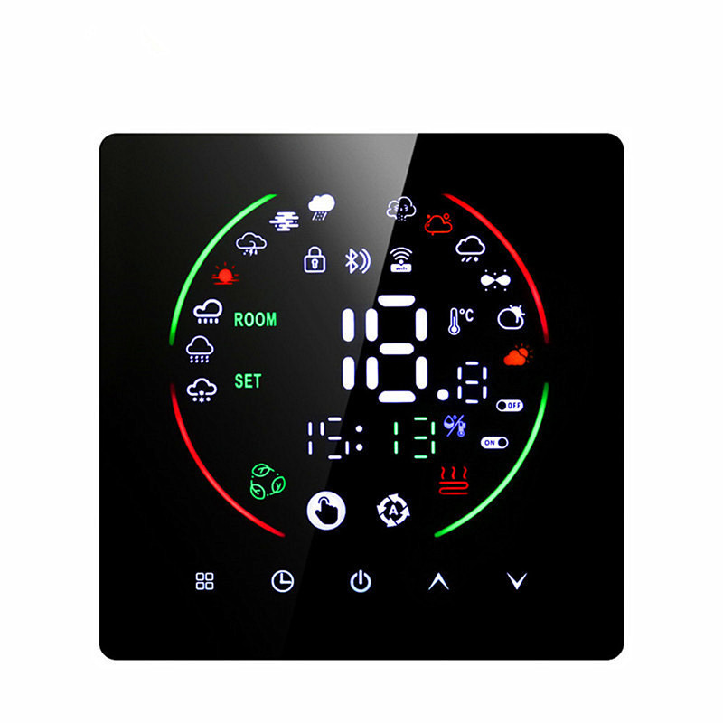 Tuya Smart Floor Heating Thermostat Electric Heating Touch Screen Dual Temperature Dual Control Thermostat Switch Mobile App Tuya Smart Floor Heating Thermostat Electric Heating Touch Screen Dual Temperature Dual Control Thermostat Switch Mobile App