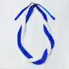 Two-color woven necklace handmade, suitable for import, Amazon