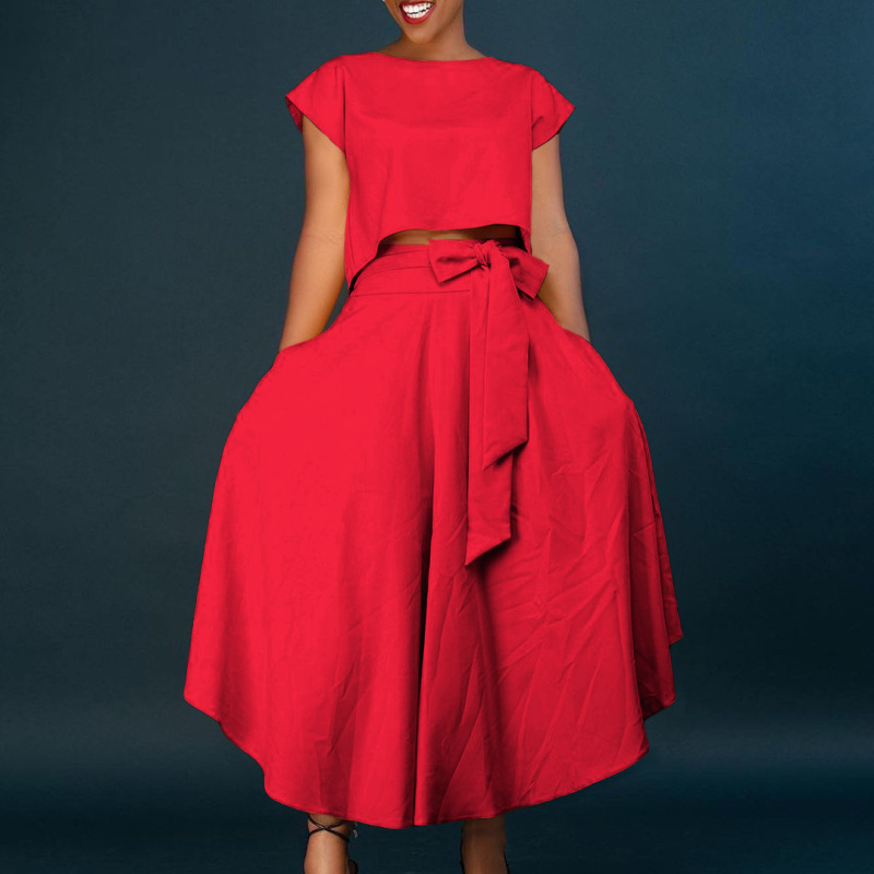 D3205欧米の大きいサイズの婦人服2023新型のファッション気質のカジュアルな上着は大きく半身のスカートの対外貿易のスーツを並べます。|undefined