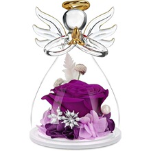 Z 92261 Angel Rose Glass Dome Gift ������������ �羳ŷ��