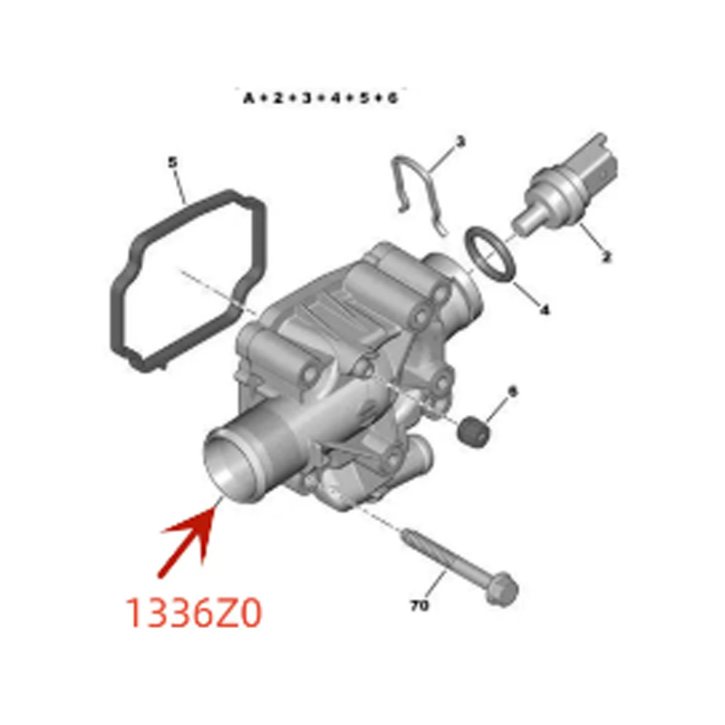1336Z0 thermostat for Peugeot 206 207 301 307 308 206CC Citroen C2 C3 C