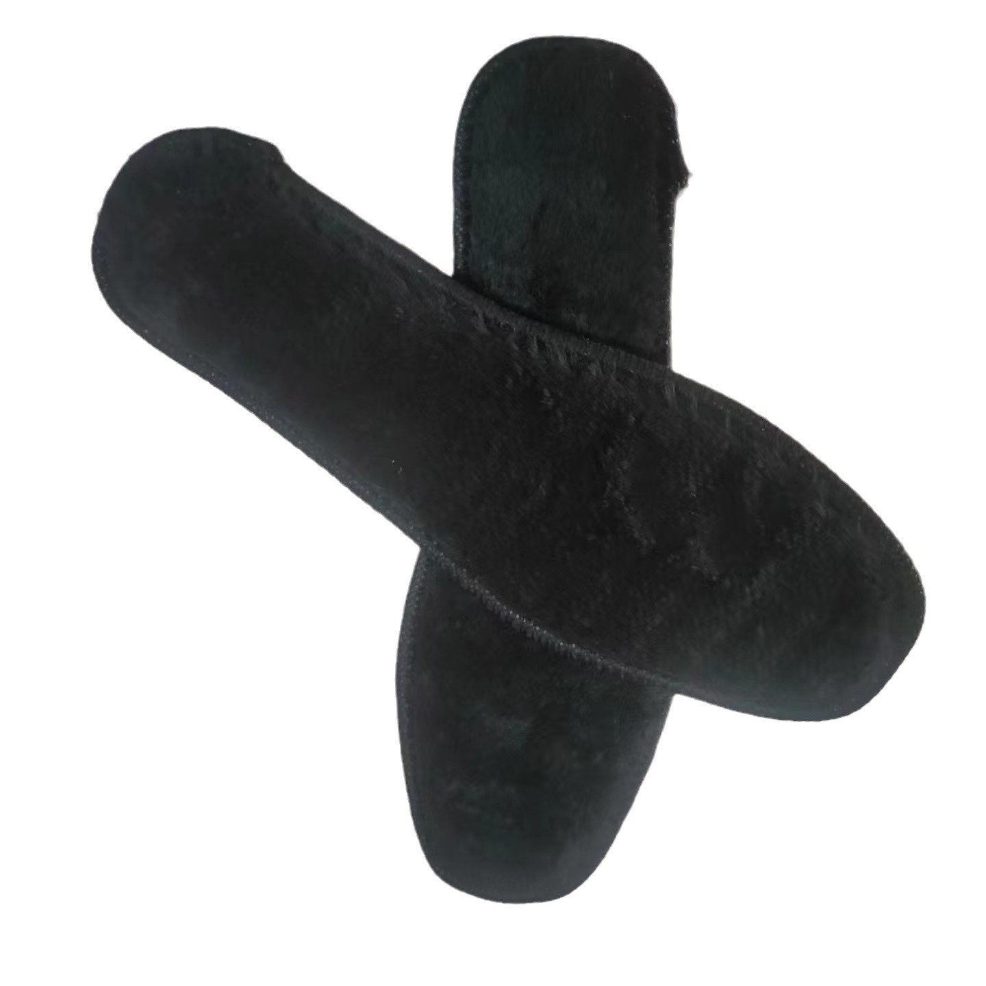 Invierno invierno negro 600 gramos de terciopelo más grueso calentamiento a prueba de frío plantilla de zapatos absorbente de humedad y sudor de fábrica de zapatos plantilla