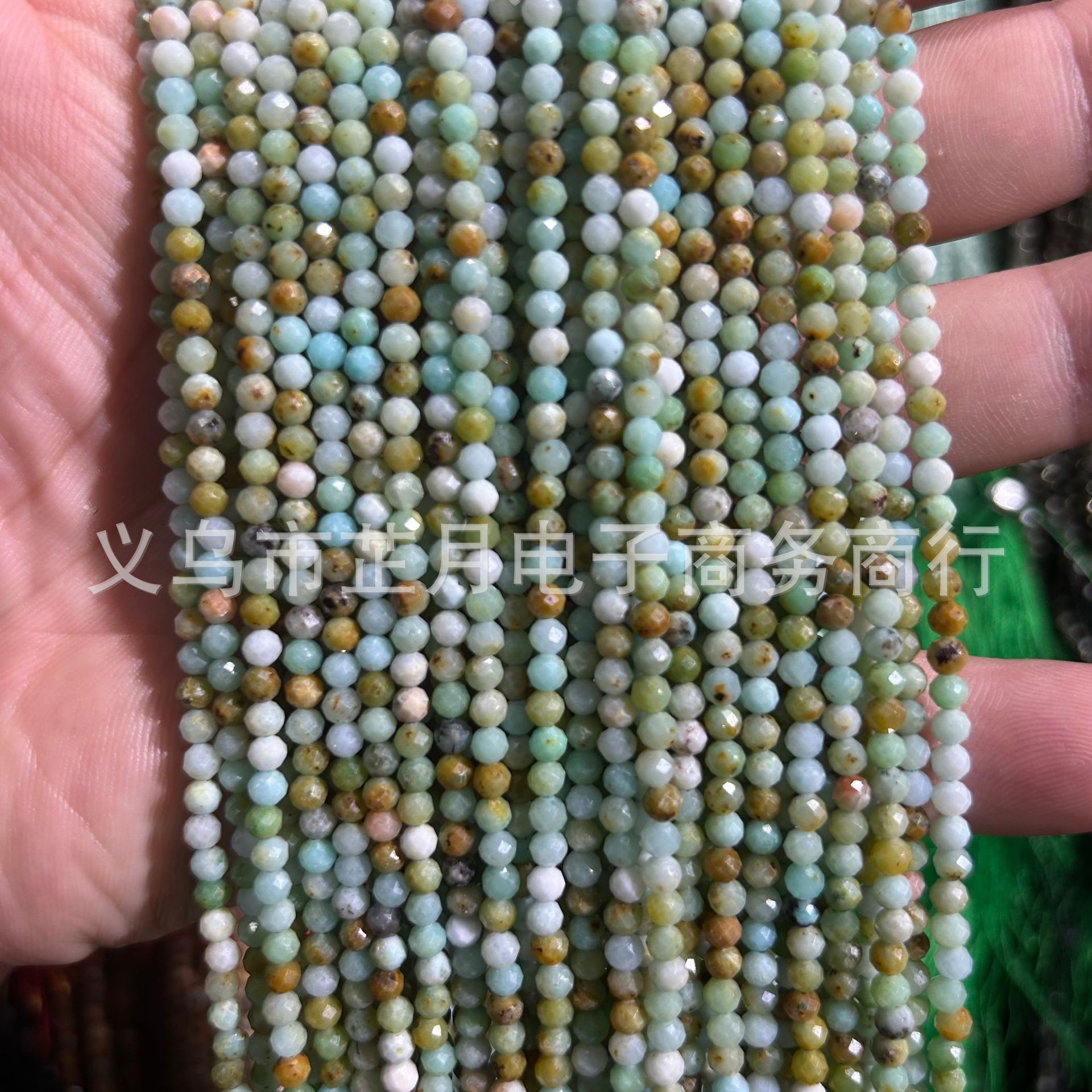 Pequeñas cuentas 2mm3mm4mm facetas todo tipo de ágata Cristal de piedra natural granos sueltos DIY joyería pulsera collar