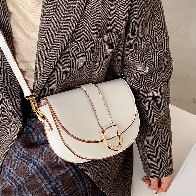 Sac de niche pour femme, nouvelle texture tendance d'automne et d'hiver, sac de selle à main, sac à bandoulière simple, sac à aisselle_voghion.com