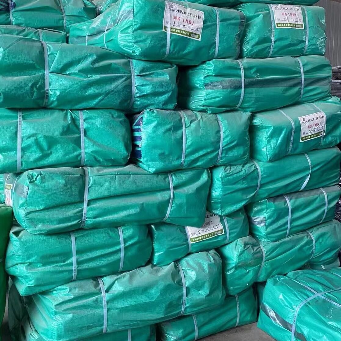 乌鲁木齐聚乙烯南韩布水晶绿金包银防雨抗晒抗老化彩条布篷布遮阳