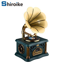 复古留声机蓝牙音箱欧式家居摆件仿古收音机高音质无线蓝牙音响