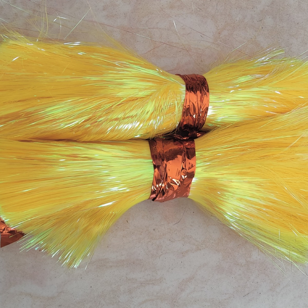 扁型状透明绿亮线深红铝箔丝水蓝亮丝湖蓝铝箔线透明橘色直条彩飘