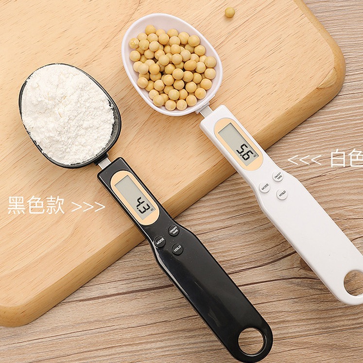 亚马逊勺子秤500g/0.1g量勺烘焙勺出口家用厨房食物秤配料称