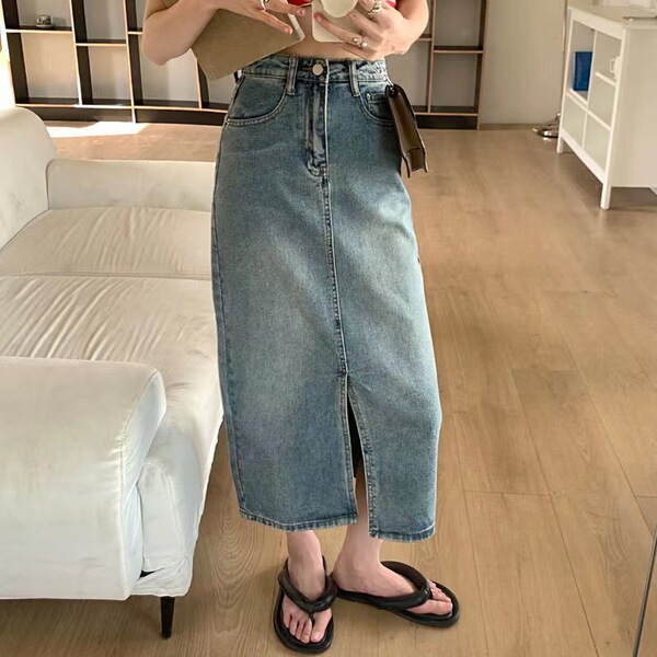 Summer denim skirt