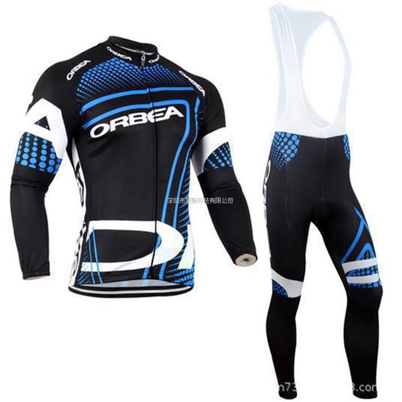 Club Children's Adult Bicycle Long-Sleeved Cycling Jersey Suspender Suit Spring and Autumn Thin Autumn and Winter Drop Shipping