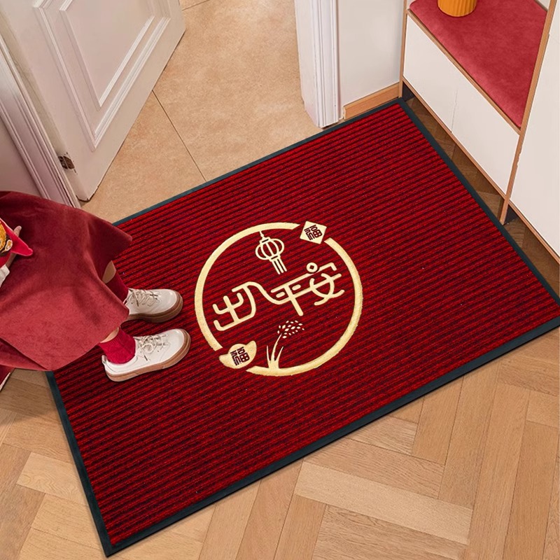 입구 문 매트 물 흡수성 미끄럼 방지 내마모성 입구 문 홈 입구 중국 스타일 매트 카펫 먼지 제거 하이 엔드