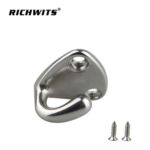 Stainless steel 316 yacht anti-collision ball hook, fish tank lifebuoy fixing hook, marine hardware, hook-style coat hook