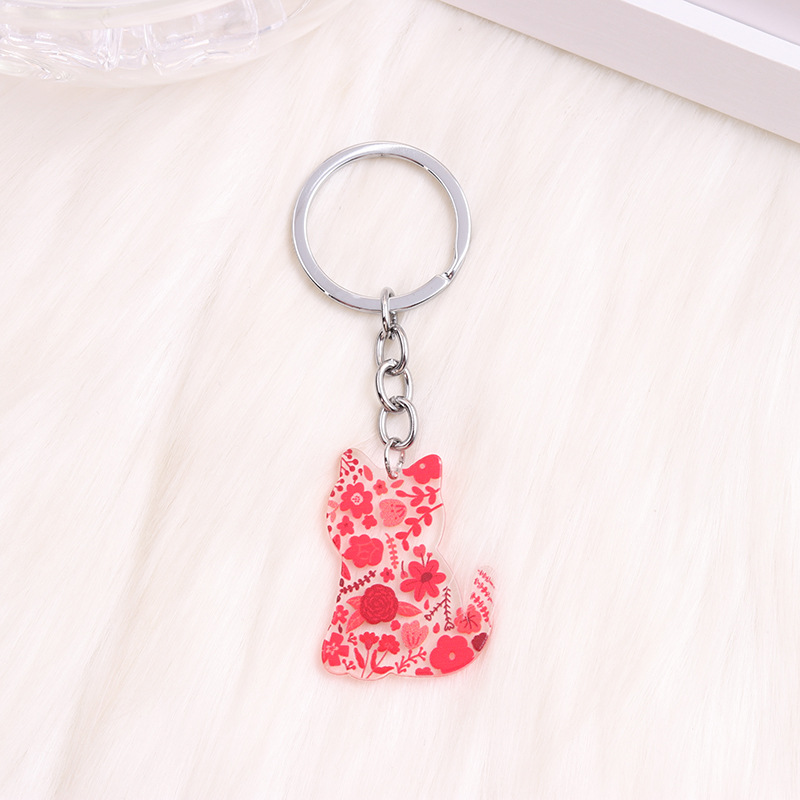 Casual Letter Heart Shape Stainless Steel Printing Valentine's Day Bag Pendant Keychain display picture 6