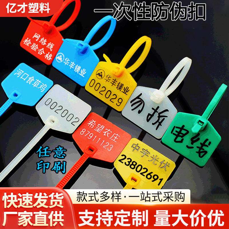 包邮中号尼龙标签扎带塑料封条扎线理线书写电线网线标识标记号牌