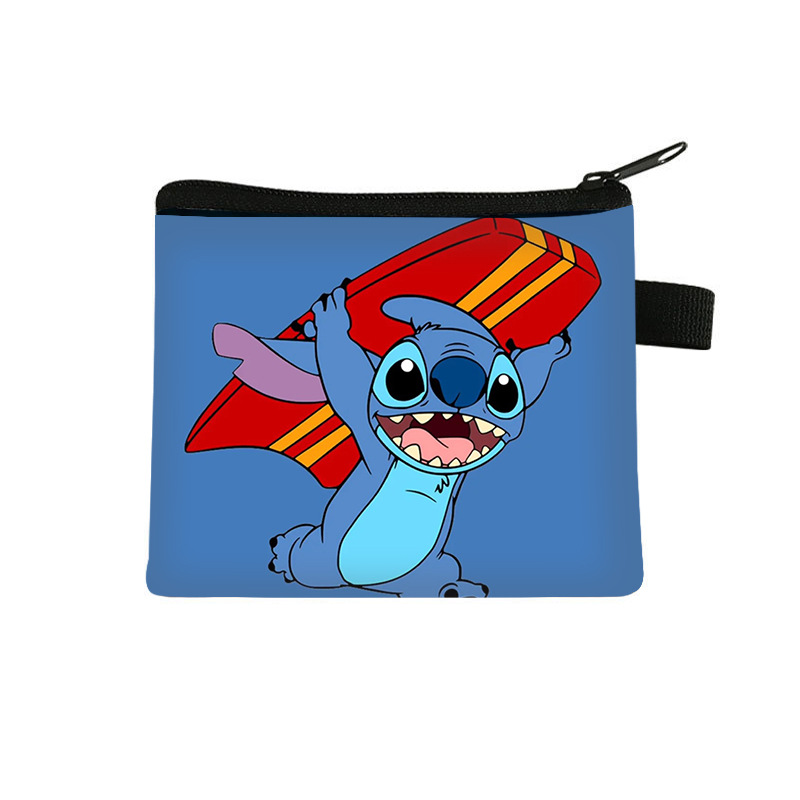 Monedero Infantil de Stitch, Popular en 2025, para Monedas, Llaves, Audífonos, Cartera de Poliéster con Dibujos Animados, Venta al Por Mayor