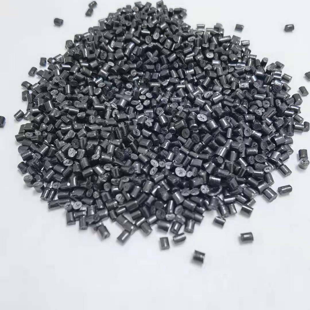 PC/ABS黑色合金副牌再生料颗粒阻燃V0注塑电源适配器外壳抽粒塑料