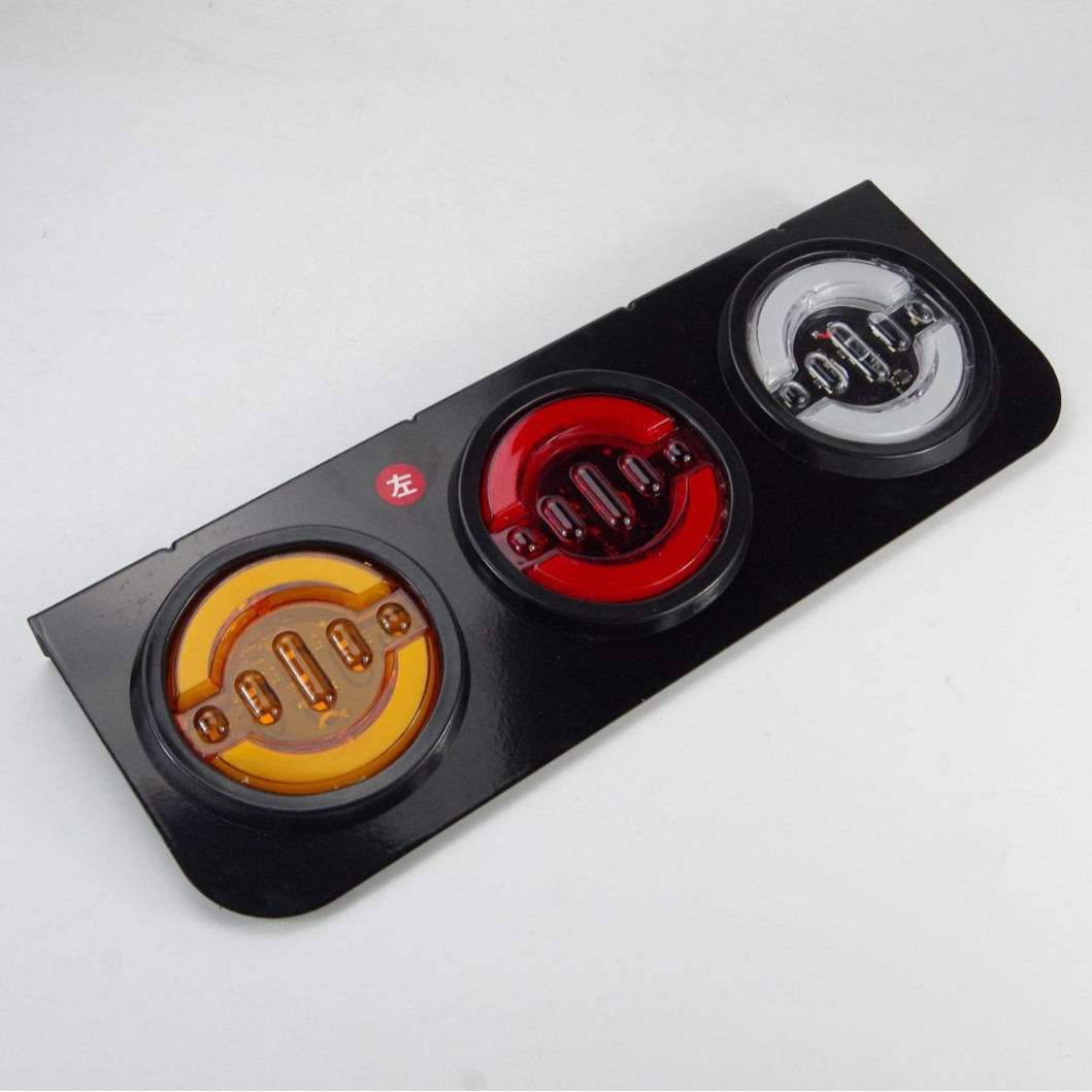 Zhongji tres lámparas de luz de automóvil LED Zhongji luz trasera camión remolque camión LED luz trasera luz freno