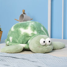 赛特嘟嘟花斑大眼睛海龟玩偶抱枕毛绒玩具趴姿乌龟公仔娃娃