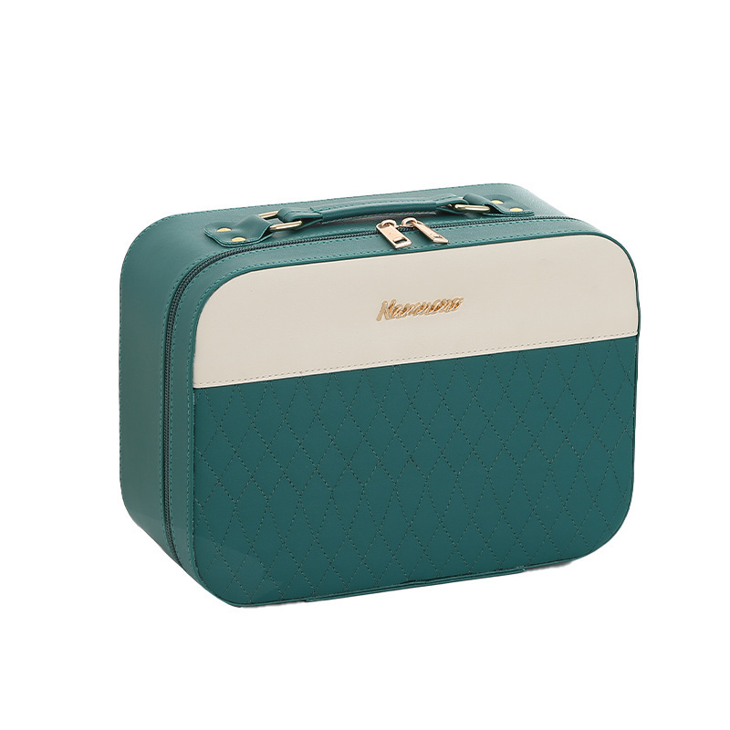 Two-color handheld cartoon cosmetic bag for traveling