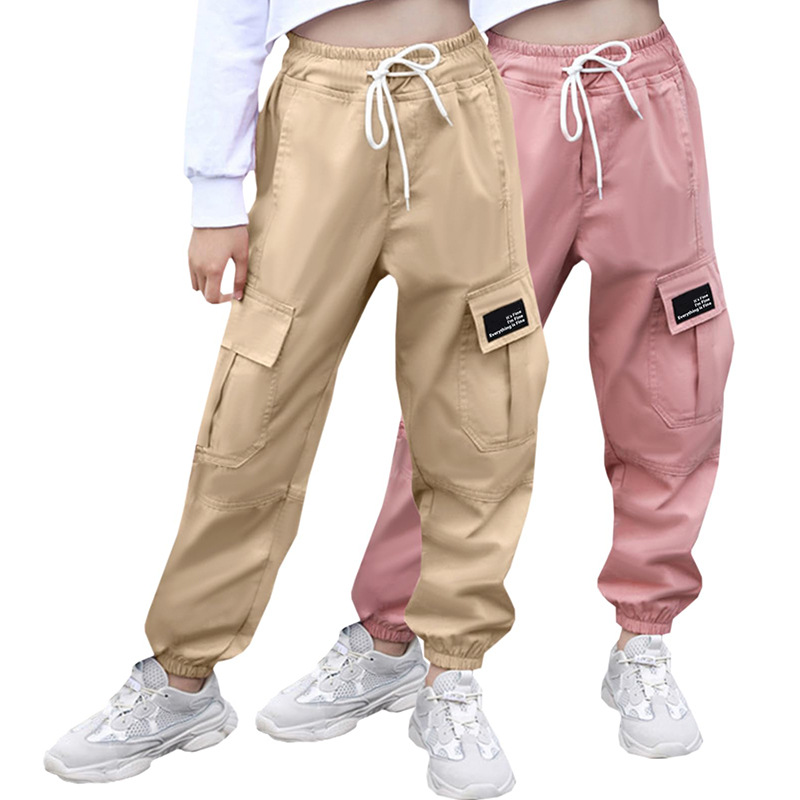 Pantalones Cargo con Puño para Mujer de Algodón con Cintura Elástica image 24