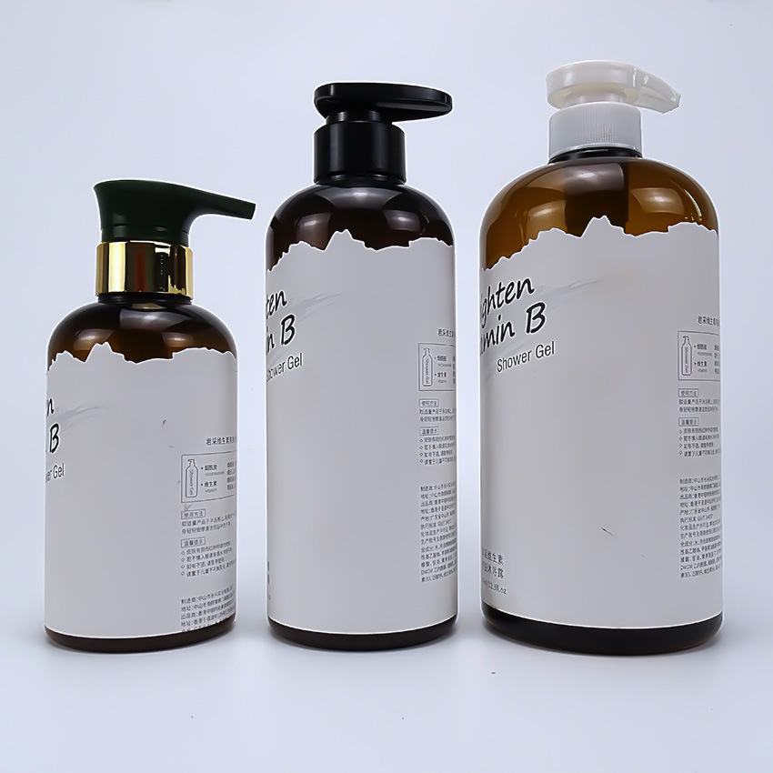 批发PET塑料制品按压泵分装瓶400ml600ml1000ml高端洗发水瓶子